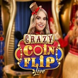 Official Live Casino logo: Crazy Coin Flip by Evolution at SkyHills Casino