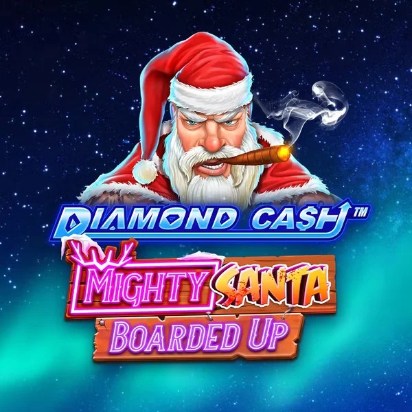 Diamond Cash Mighty Santa Boarded Up game by Greentube – logo hosted on SkyHills Casino