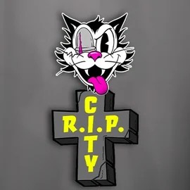 Slots logo of RIP City from Hacksaw Gaming at SkyHills Casino